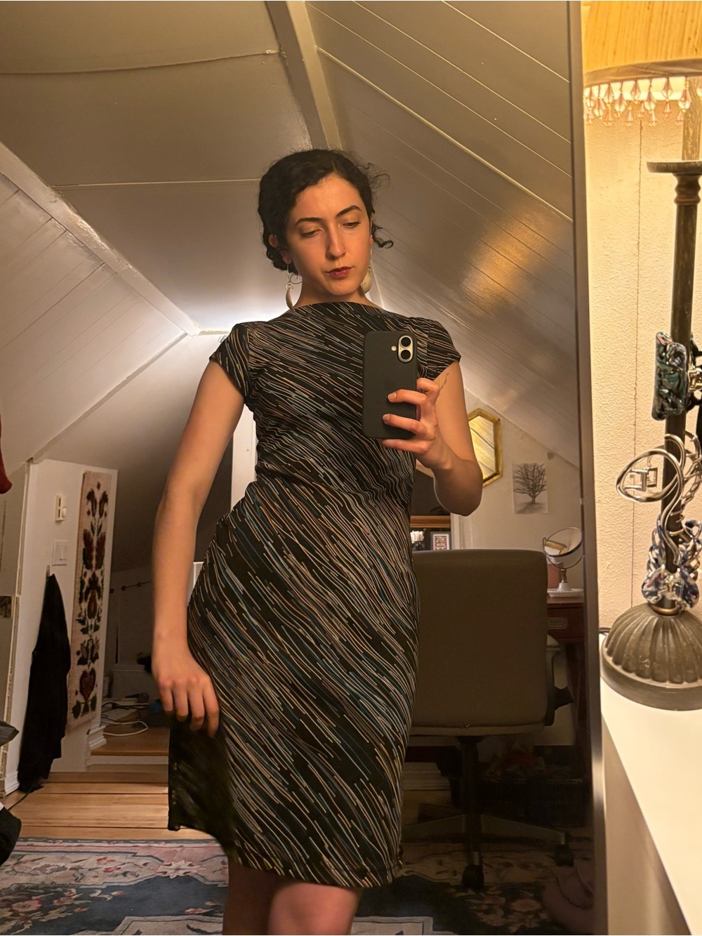 BYER TOO! High Neck Midi Dress